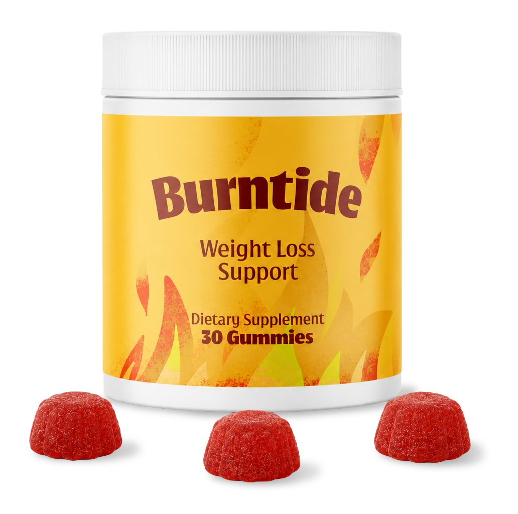 BurnTide bottle and gummies